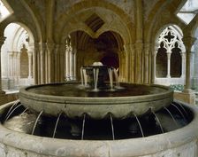 Refectory and Cloister, Monastery of Santa Maria de Poblet, Vimbodi, Catalonia, Spain, (1998). Creator: LTL