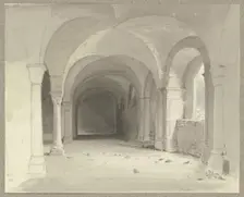 Refectory in Ilsenburg Monastery, 1844. Creator: Carl Theodor Reiffenstein