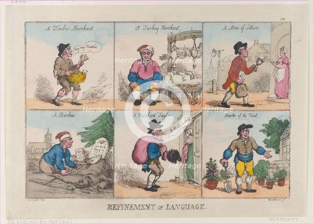 Refinement of Language, October 1, 1802., October 1, 1802. Creator: Thomas Rowlandson.