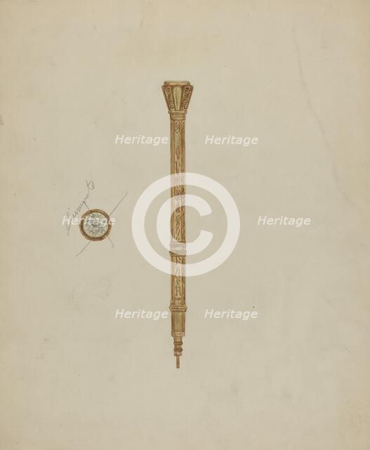 Refillable Pencil, c. 1941. Creator: Mary Fitzgerald.