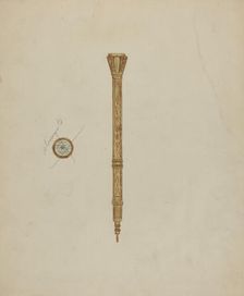 Refillable Pencil, c. 1941. Creator: Mary Fitzgerald