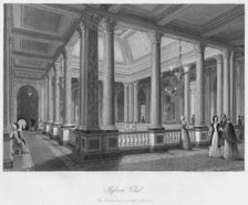Reform Club. The Corridors of the Saloon c1841. Artist: William Radclyffe