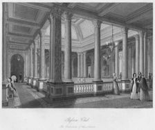 Reform Club. The Corridors of the Saloon c1841. Artist: William Radclyffe