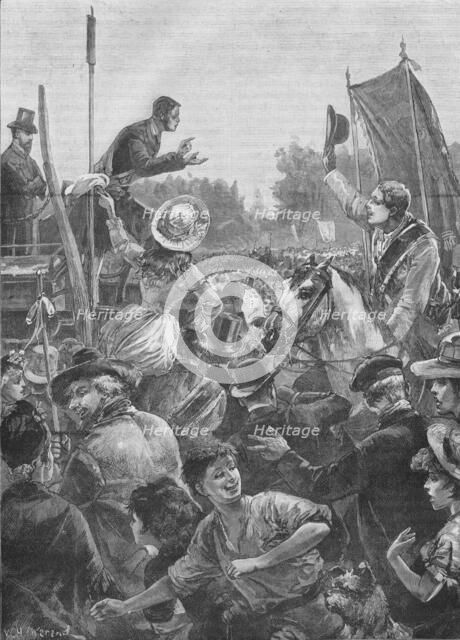 Reform demonstration in Hyde Park, London, 19th century (1906). Artist: Unknown.