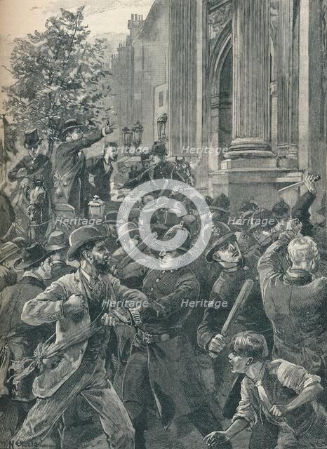 Reform Leaguers at Marble Arch, London, 1866 (1906). Artist: Unknown.