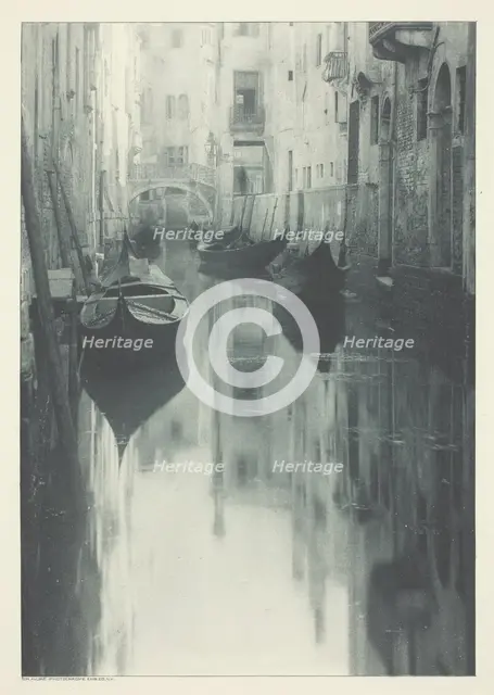 Reflection-Venice, c. 1897. Creator: Alfred Stieglitz.