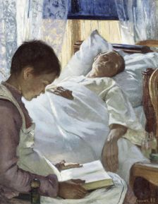 Reflection in Blue, 1887. Creator: Eva Fredrika Bonnier