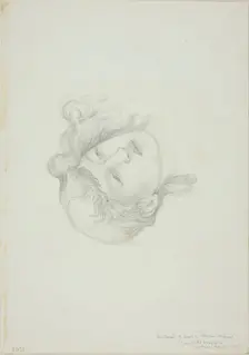 Reflection of Head, study for Mirror of Venus, c. 1873-77. Creator: Sir Edward Coley Burne-Jones