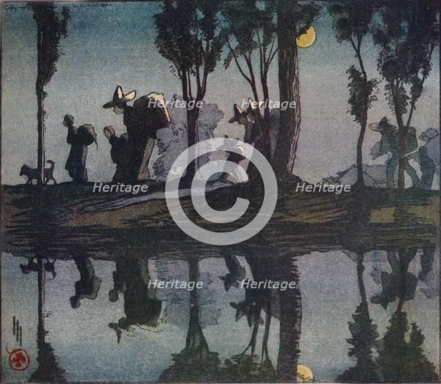 'Reflections', 1912. Artist: Helen Hyde.