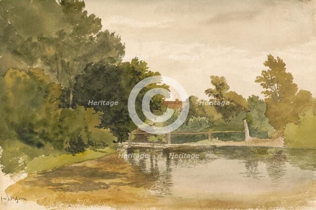 Reflections in a Wooded Pool. Creator: Robert Hills.