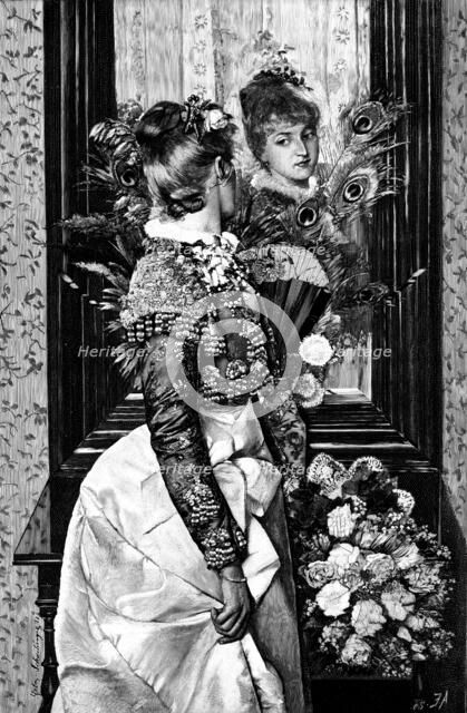 "Reflections" - picture by G. Schachinger, 1890. Creator: Unknown.