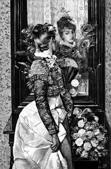 "Reflections" - picture by G. Schachinger, 1890. Creator: Unknown