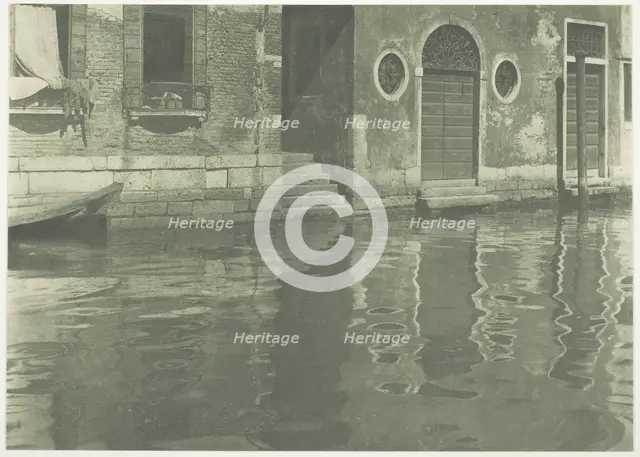 Reflections - Venice, 1894, printed 1897. Creator: Alfred Stieglitz.
