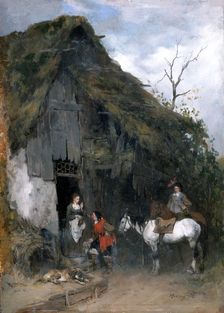 Refreshment by the way c1850-1900. Creator: Heinrich Breling