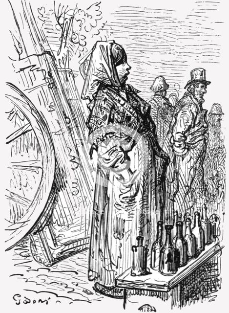 'Refreshments by the Way', 1872.  Creator: Gustave Doré.