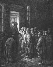 Refuge - Applying for Admittance 1872. Creator: Gustave Doré