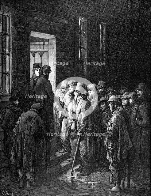 'Refuge - Applying for Admittance', 1872. Creator: Jonnard.