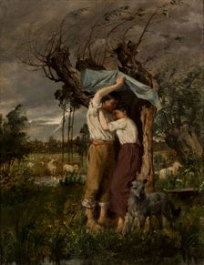 Refuge before a Storm, 1880. Creator: Paul Merwart