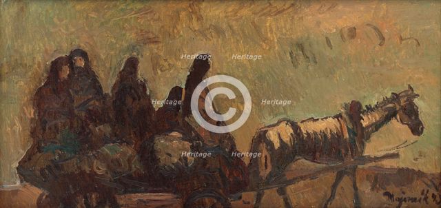 Refugees, 1943. Creator: Cyprian Majernik.