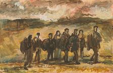 Refugees, 1944. Creator: Cyprian Majernik