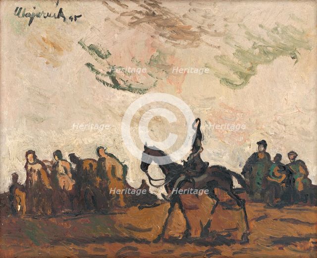 Refugees, 1945. Creator: Cyprian Majernik.