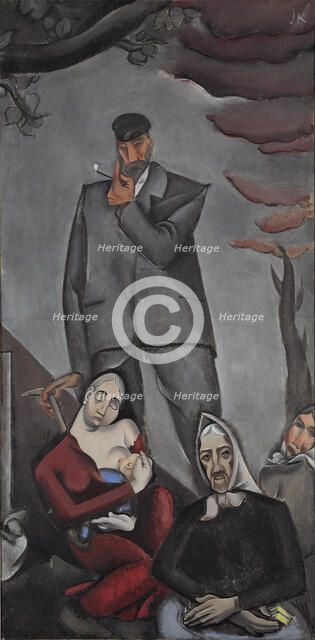 Refugees, 1917. Creator: Kazaks, Jekabs (1895-1920).