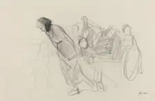 Refugees, c. 1914/1919. Creator: Jean Louis Forain