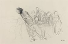 Refugees, c. 1914/1919. Creator: Jean Louis Forain