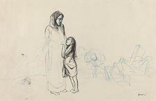 Refugees, c. 1914/1919. Creator: Jean Louis Forain