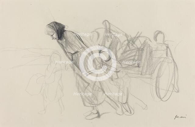 Refugees, c. 1914/1919. Creator: Jean Louis Forain.