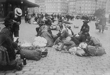 Refugees, Gare de Lyon, Paris, between c1914 and c1915. Creator: Bain News Service