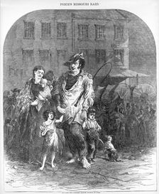 Refugees from Northern Missouri entering St. Louis , from Harper's Weekly, pub. 1894. Creator: Henry Louis Stephens (1824 - 1882)