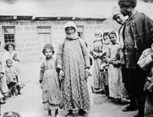 Refugees leaving hospital, between c1915 and c1920. Creator: Bain News Service