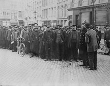 Refugees returned to Antwerp, 1914. Creator: Bain News Service