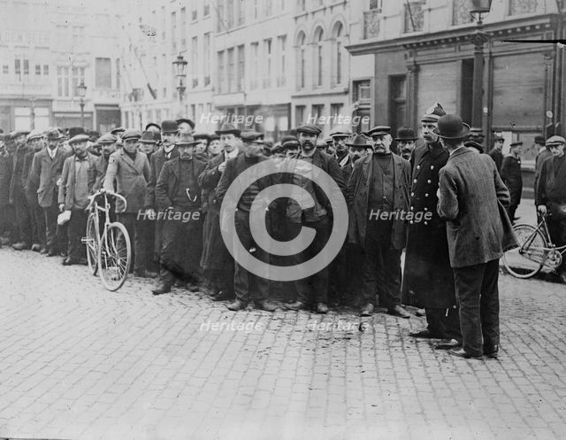 Refugees returned to Antwerp, 1914. Creator: Bain News Service.
