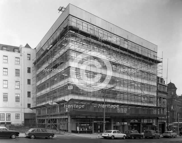 Refurbishment of a building, Sheffield city centre, South Yorkshire, 1967. Artist: Michael Walters