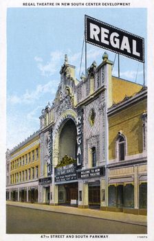 Regal Theatre in the New South Center Development, Chicago, Illinois, USA, 1928