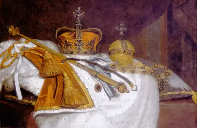 'Regalia of Charles II', 1670s. Creator: Unknown.