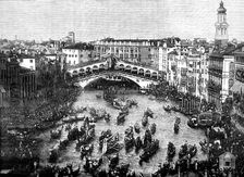 Regatta at Venice during the International Geographical Congress, 1881. Creator: Unknown