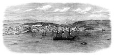 Regatta at Halifax, Nova Scotia: the boats returning to Halifax, past Dartmouth, 1871. Creator: Unknown