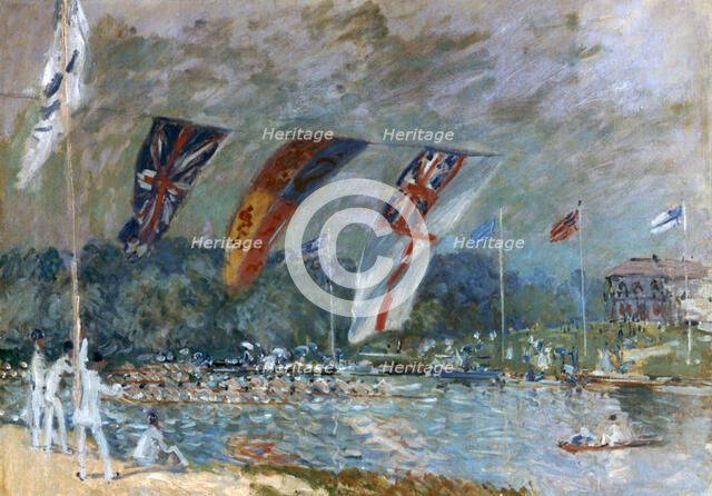 'Regatta at Molesey', 1874. Artist: Alfred Sisley