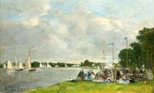 Regattas at Argenteuil, 1866. Creator: Boudin, Eugène-Louis (1824-1898)