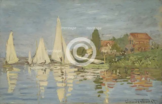 Regattas at Argenteuil, ca 1872. Artist: Monet, Claude (1840-1926)