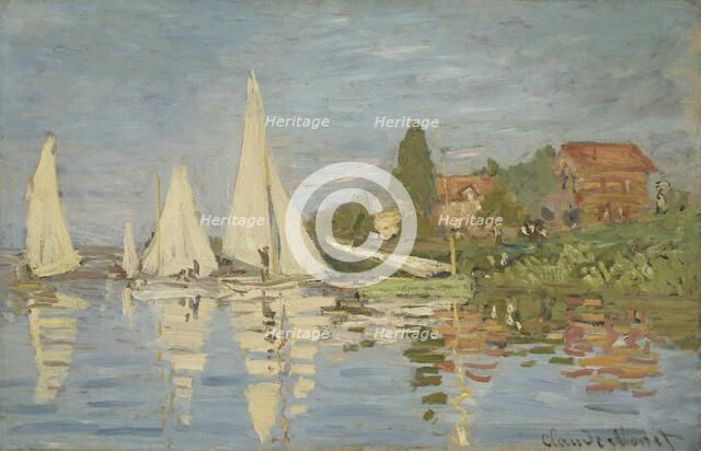 Regattas at Argenteuil, ca 1872. Artist: Monet, Claude (1840-1926)