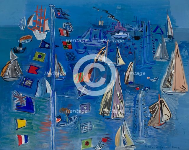 Régates à Cowes, 1929. Creator: Dufy, Raoul (1877-1953).