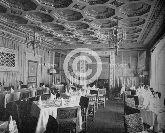 Regent Restaurant on balcony promenade level, Regent Theatre, Brighton, Sussex, 1922. Artist: Unknown.