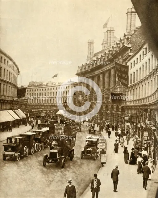 Regent Street, London, 1912, (1935). Creator: Unknown.