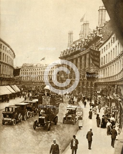 Regent Street, London, 1912, (1935). Creator: Unknown.