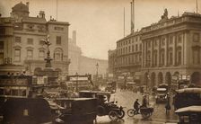 Regent Street, London, England, viewed from Piccadilly Circus 1923, (1938)
