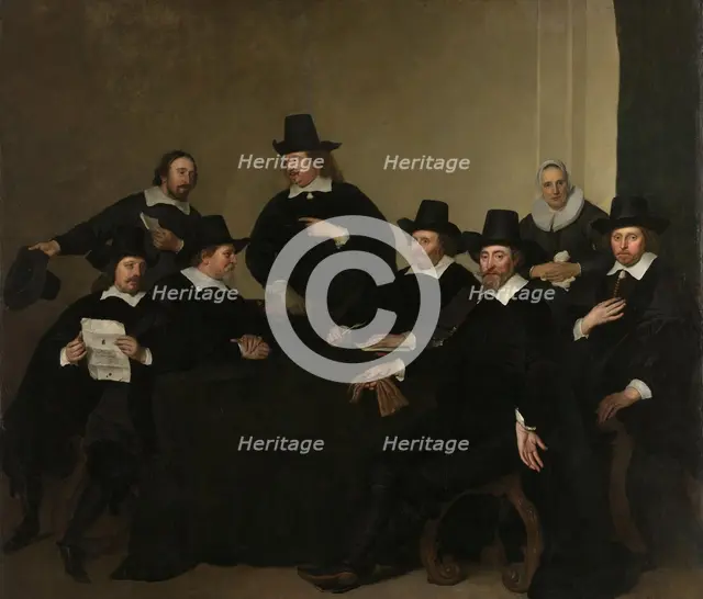 Regenten Regents of the Nieuwezijds Institute for the Outdoor Relief of the Poor, Amsterdam, c 1650, Creator: Jacob Adriaensz. Backer.